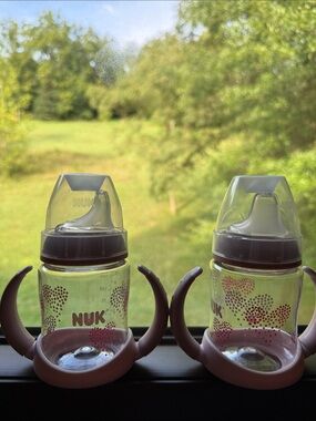 Nuk Training Bottles with Handles - Twin Pack